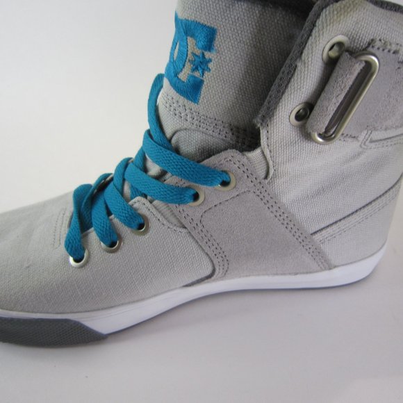 DC Womens Graduate TX High Top Gray Shoes Size Womens US 6W - Picture 12 of 16